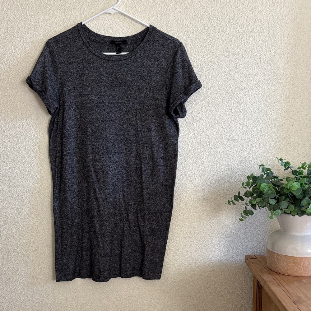 Dark Gray T-Shirt Dress